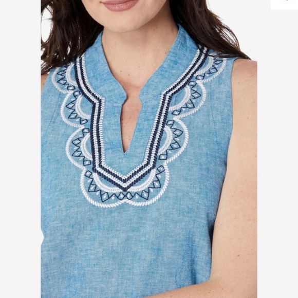 NWT Hatley Marin Shift Dress - Chambray Large - Picture 2 of 11